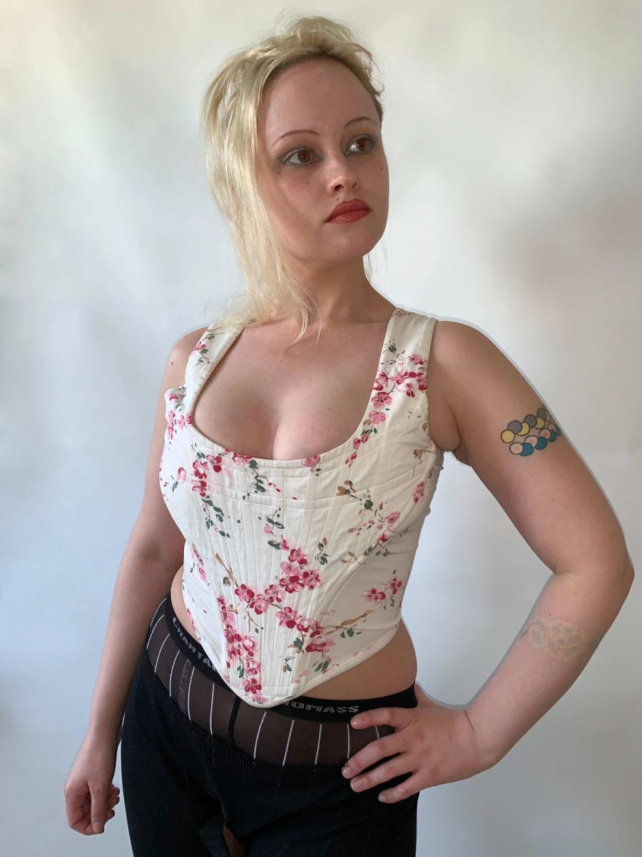 90s Vivienne Westwood Cherry Blossom Corset