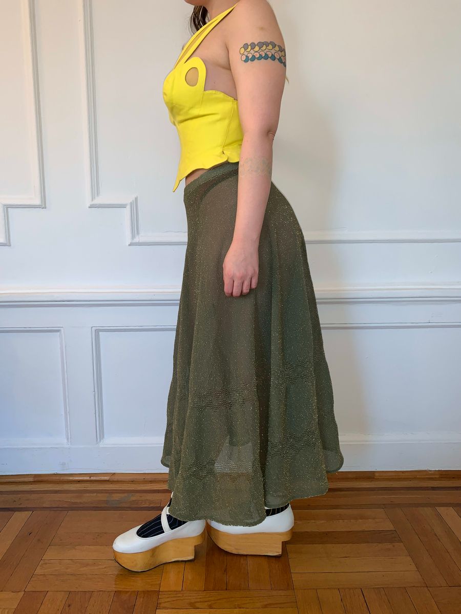 Vivienne Westwood Gold Label Knitwear Sheer Lurex Circle Skirt product image