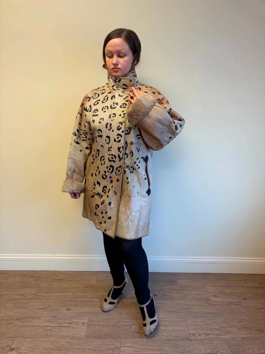 80s Krizia Painted Leopard Jacket product image