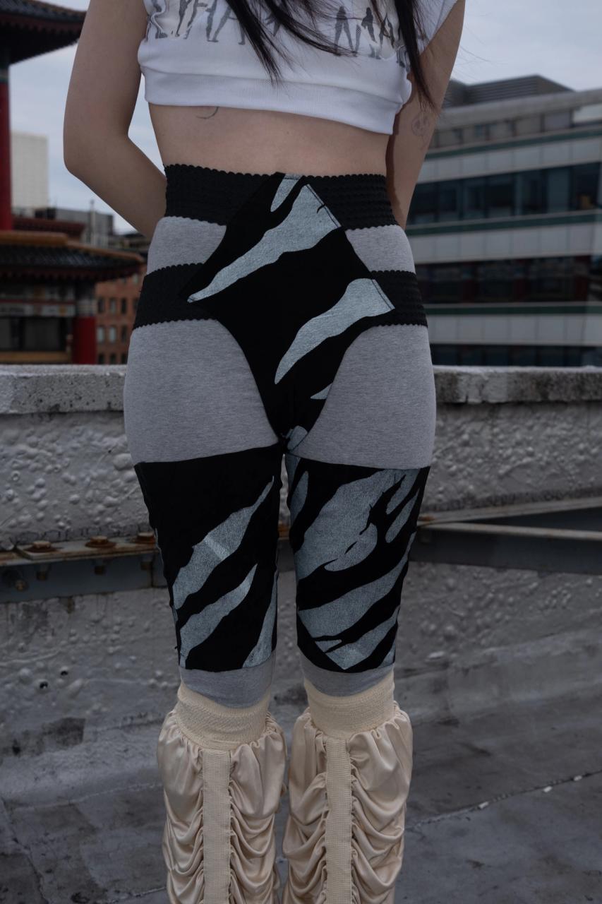 Zebra Printed Suede Shorts product image