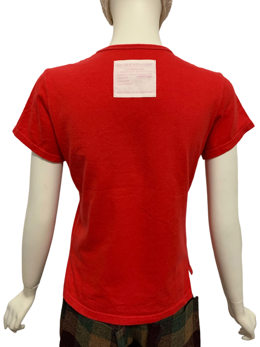 Beauty: Beast Leather Rose Patchwork Top product image