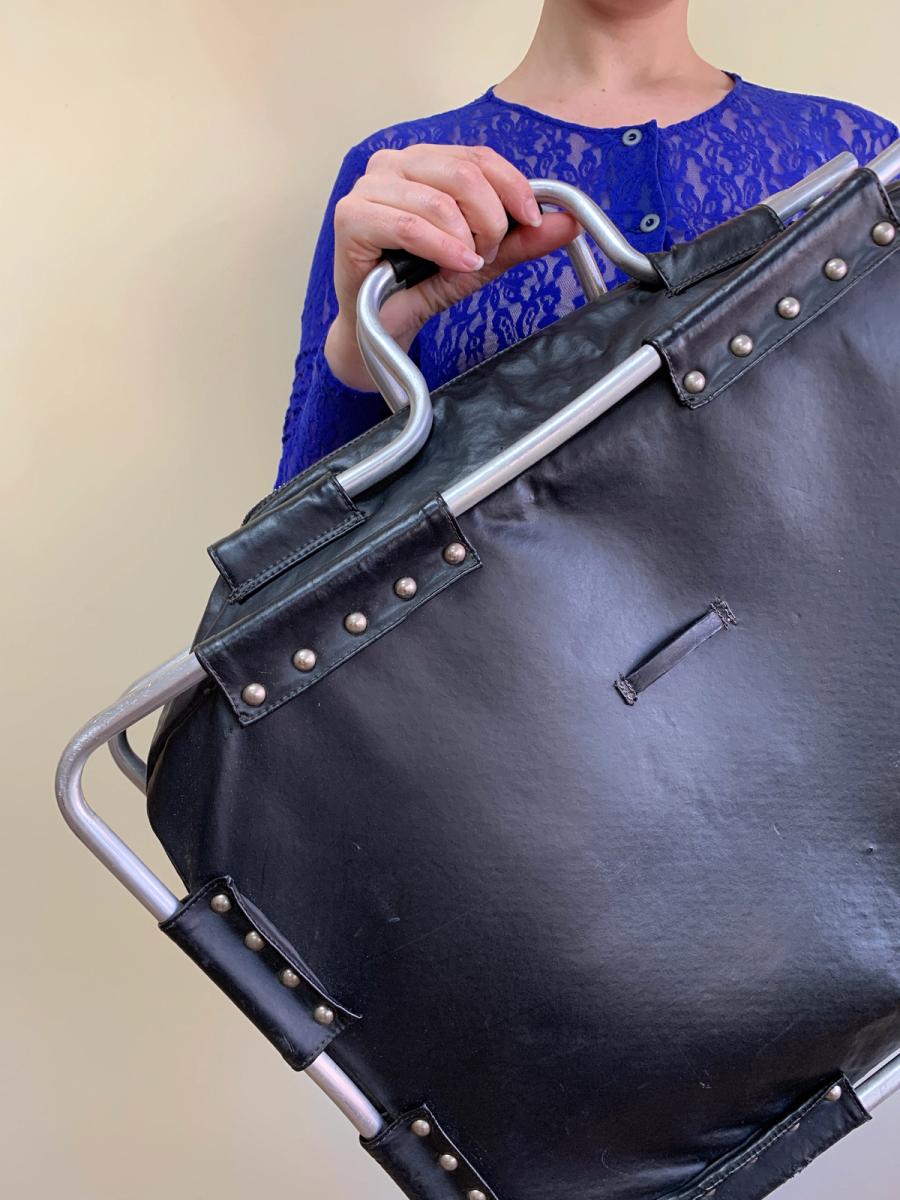 80s Gaultier Metal Frame Traveling Bag product image