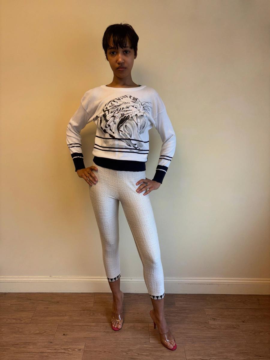 80s Krizia Hissing Big Cat Sweater product image