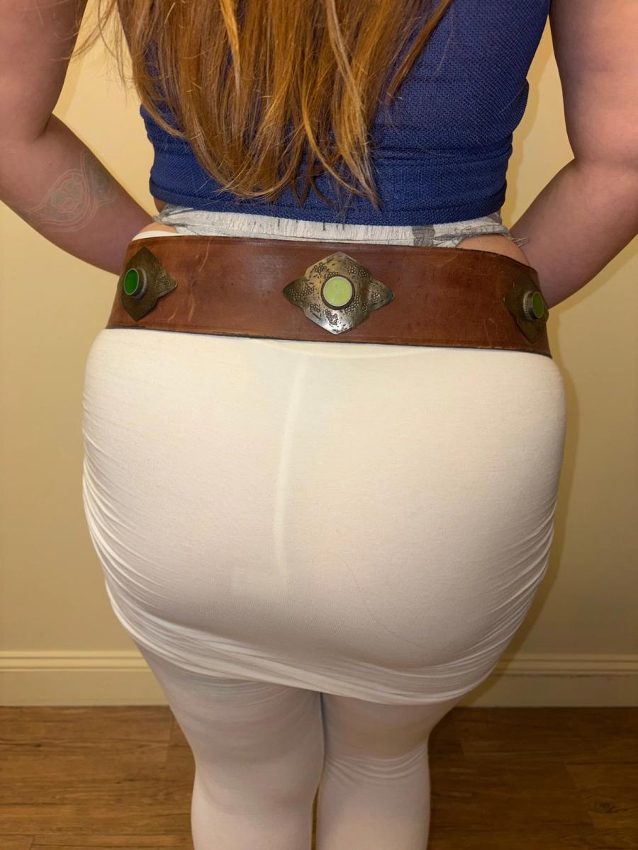 20s or 30s Art Deco Green Buckle Belt product image