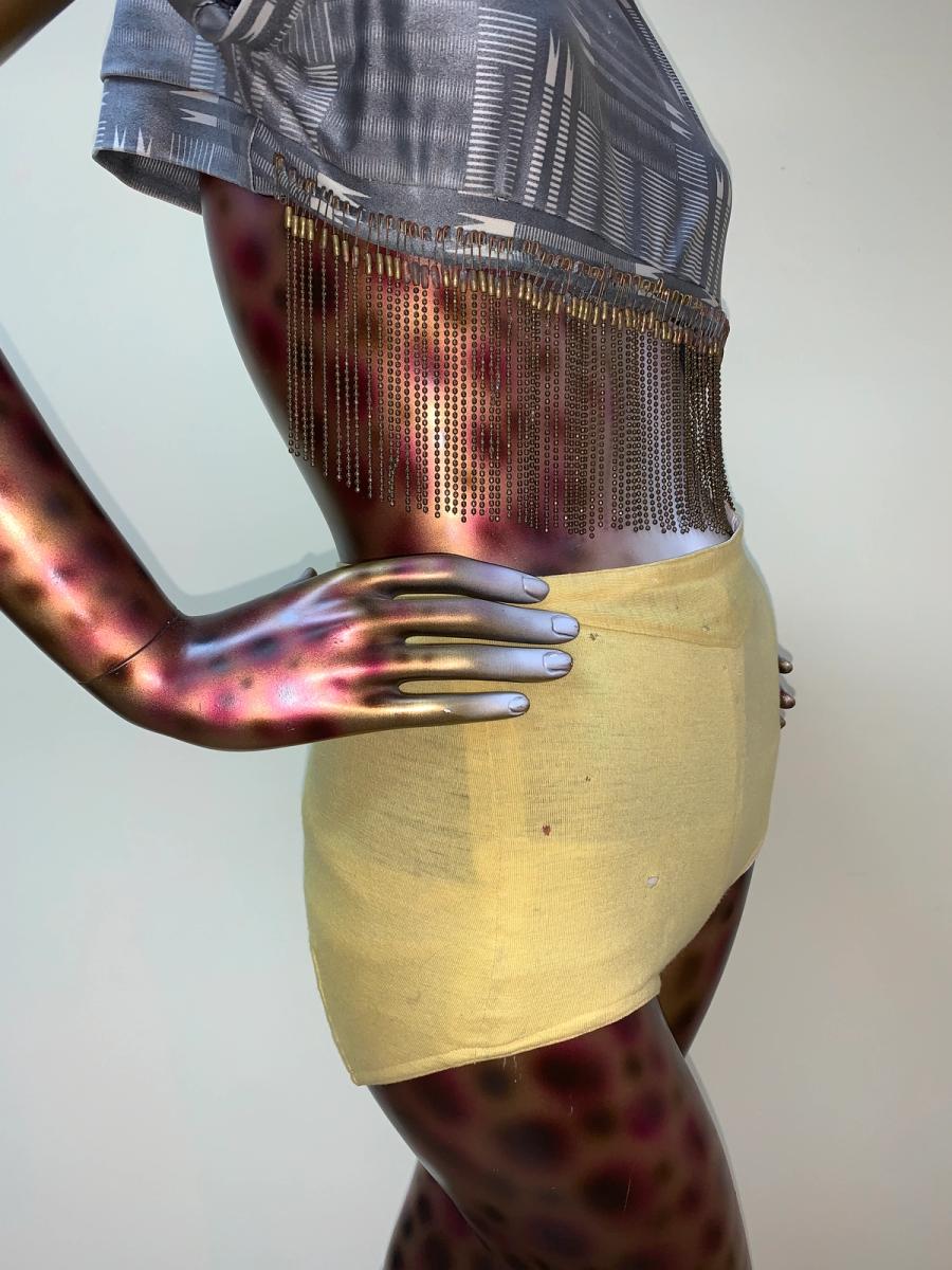 30s or 40s Wool Yellow Swim Shorts product image