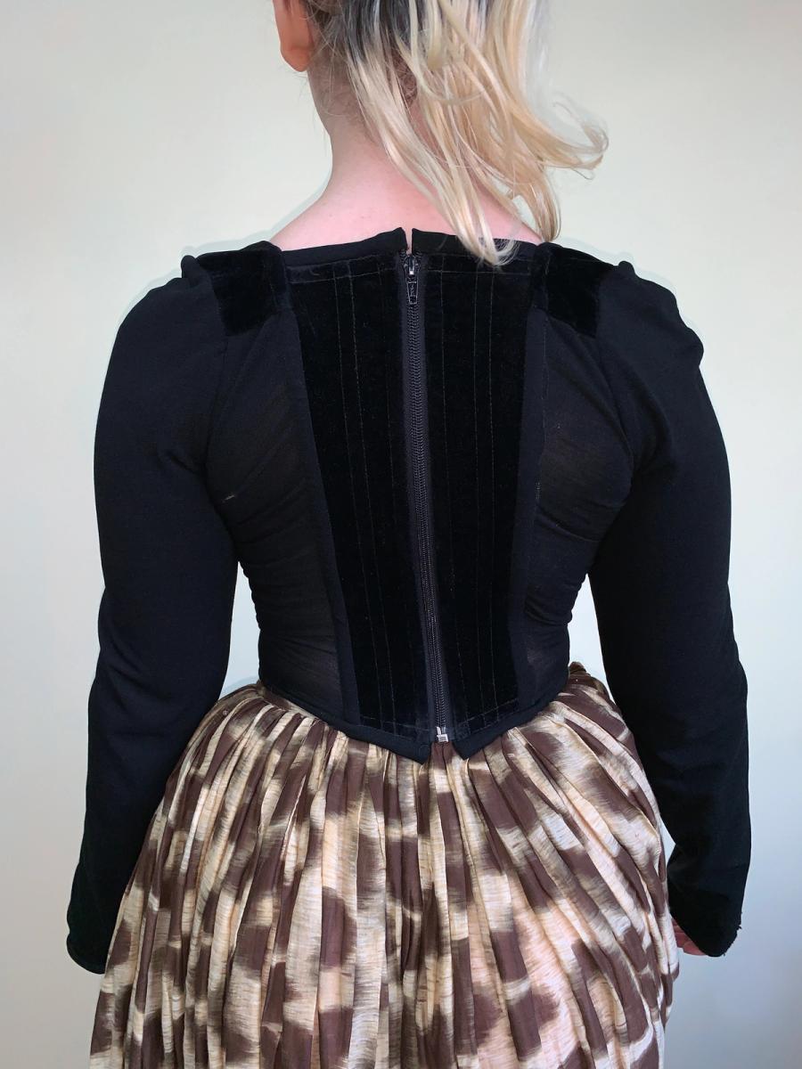 90s Vivienne Westwood Black Velvet Corset product image