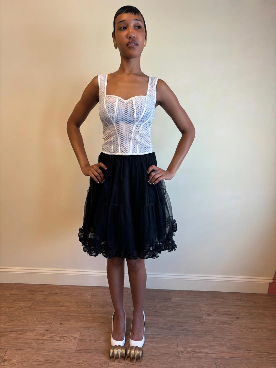 Vintage Chantal Thomass Tulle Bustle Skirt product image