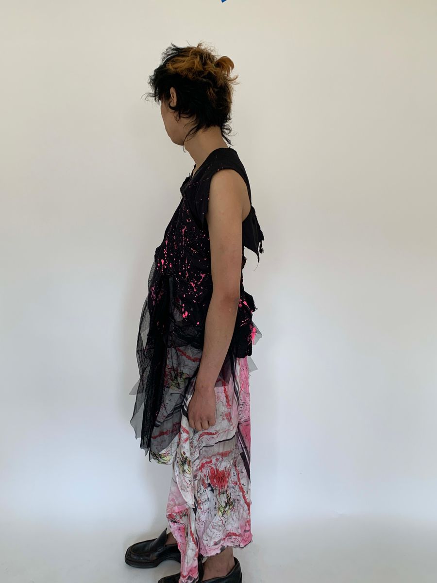 Hisui Asymmetrical Splatter Gown product image