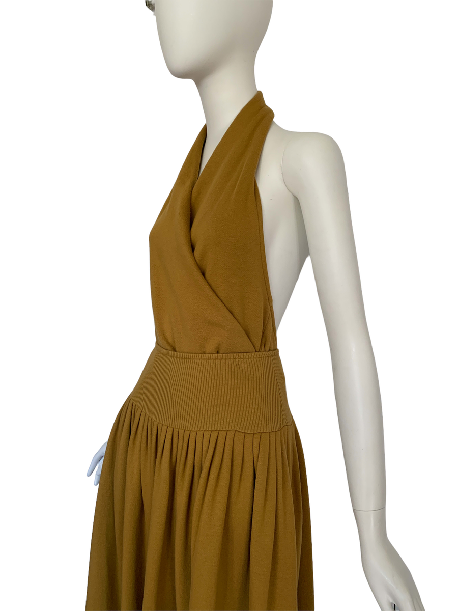 80s Norma Kamali Ochre 3 Piece Dress product image