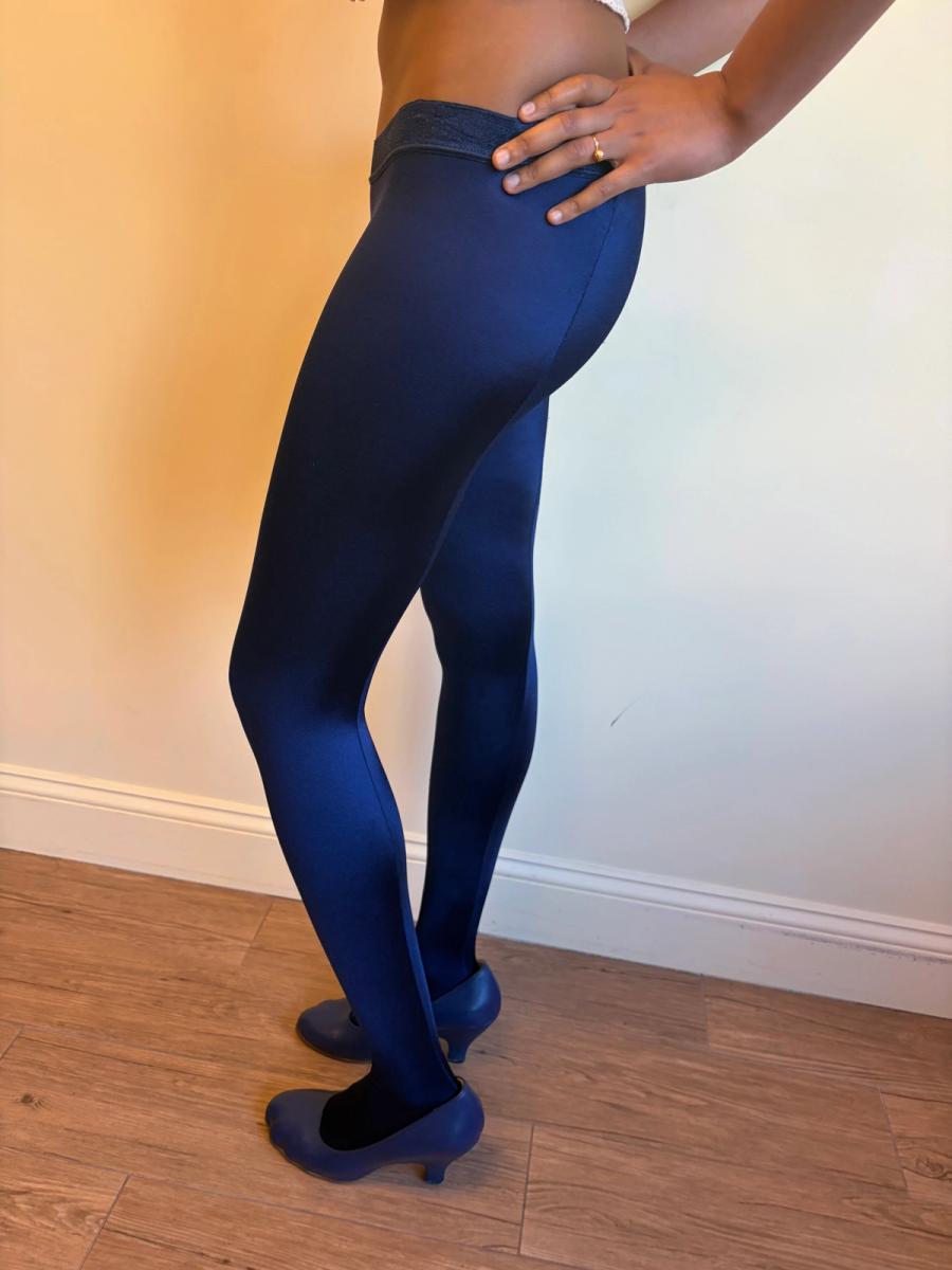 Chantal Thomass Blue Footed Backseam Leggings  product image