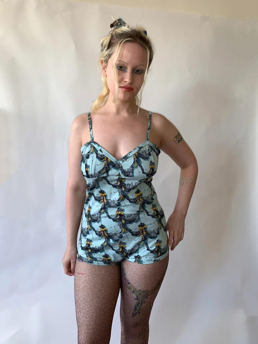 Chantal Thomass Printed Onesie Blue  product image