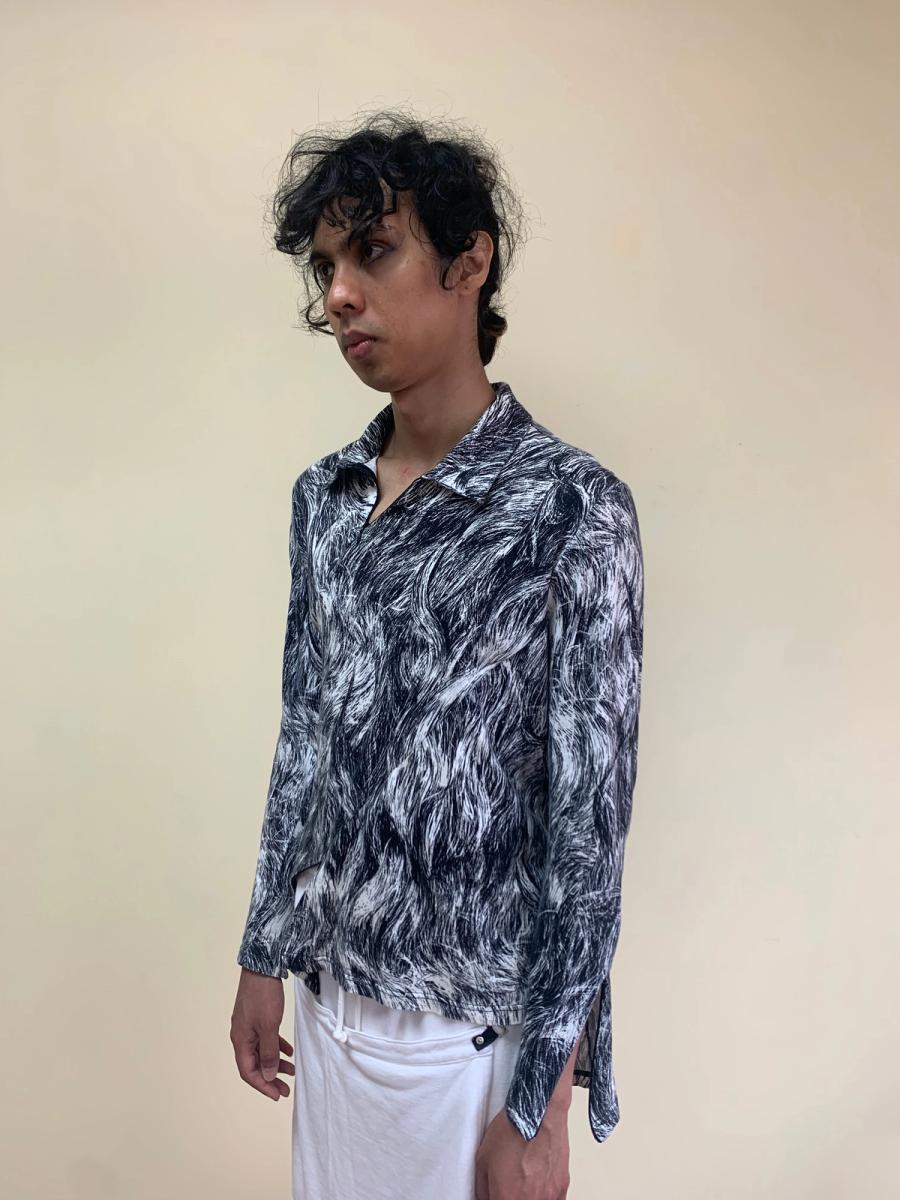 90s Anglomania Hair Print Shirt product image