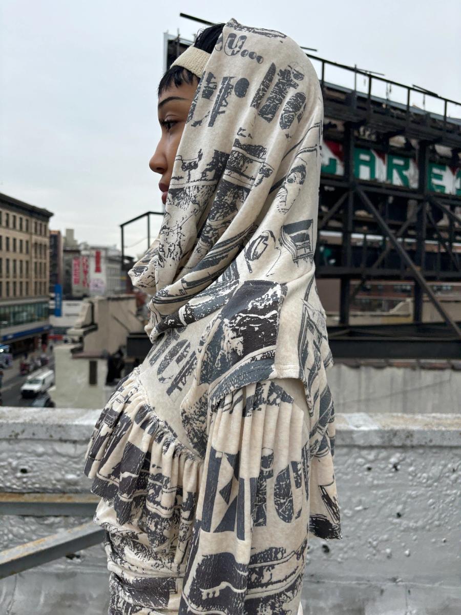 Velvet Hooded Top product image