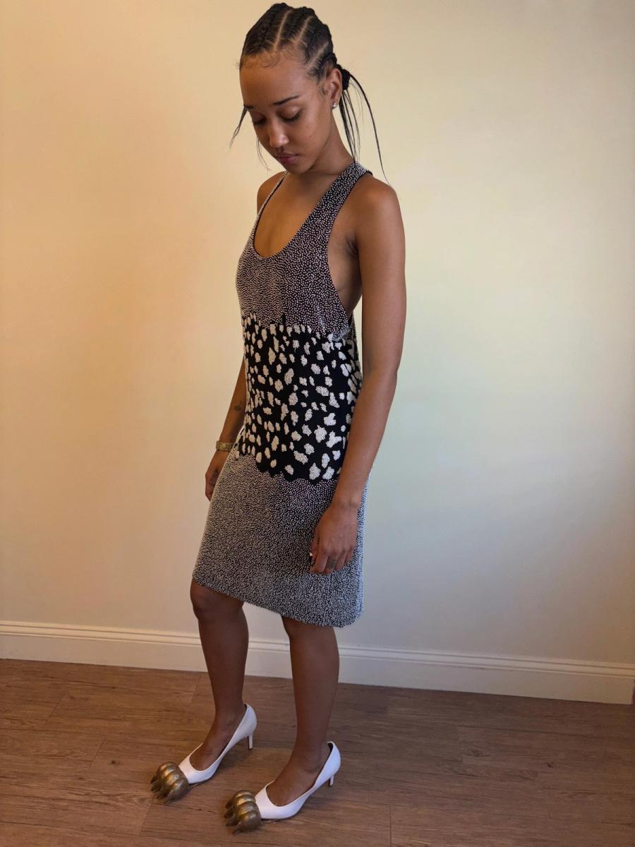 Vintage Krizia Beaded Leopard Print Dress product image