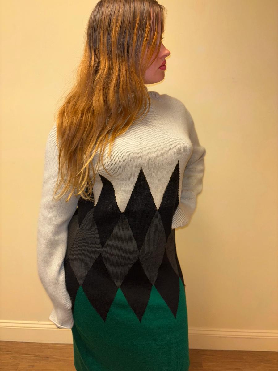 1980s Gaultier Gibo Jagged Knit Dress  product image