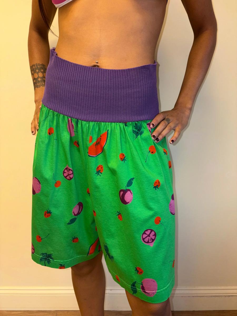 80s Ungaro Fruit Print Shorts product image