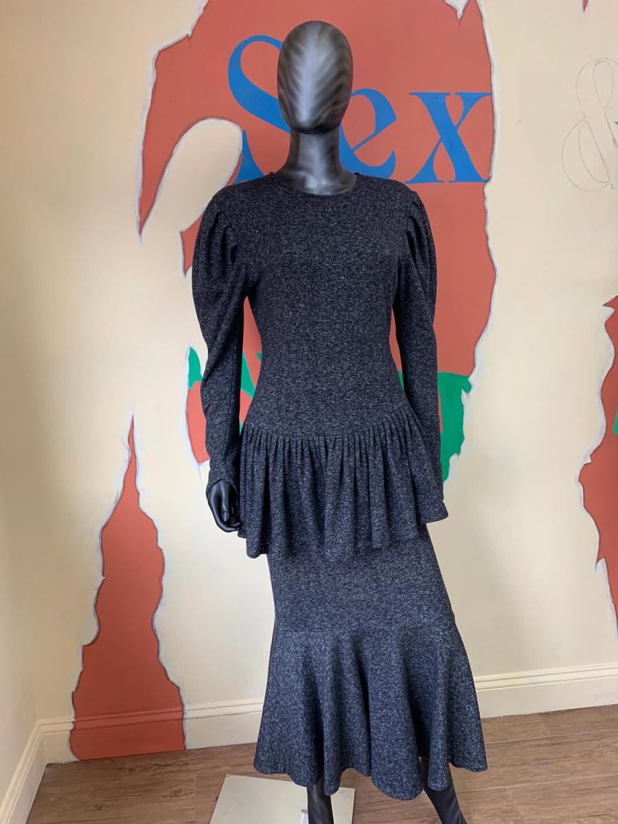 80s Norma Kamali Gray Sweatshirt Set product image