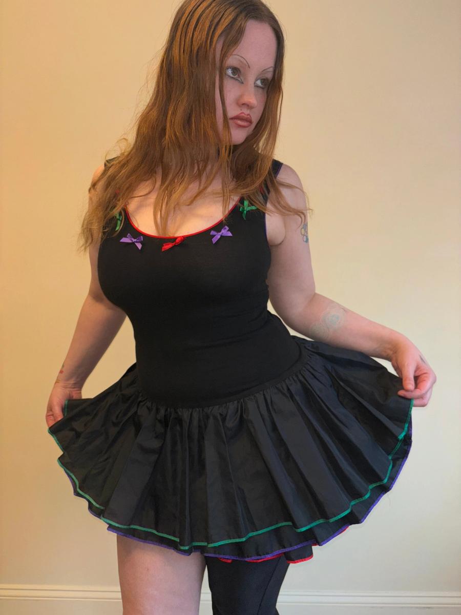 80s Lolita Lempicka Bow Dress product image