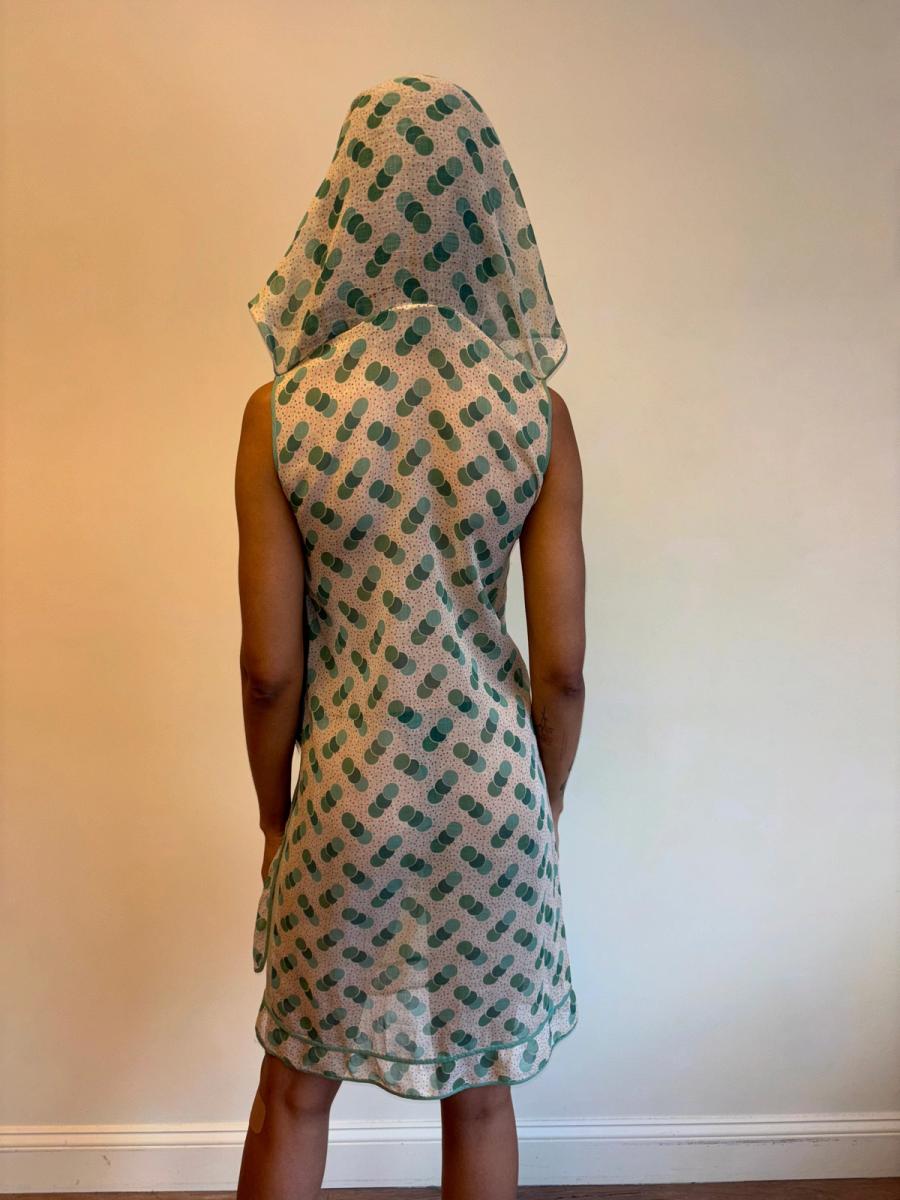 1920s Green Polka Dot Voile Day Dress product image