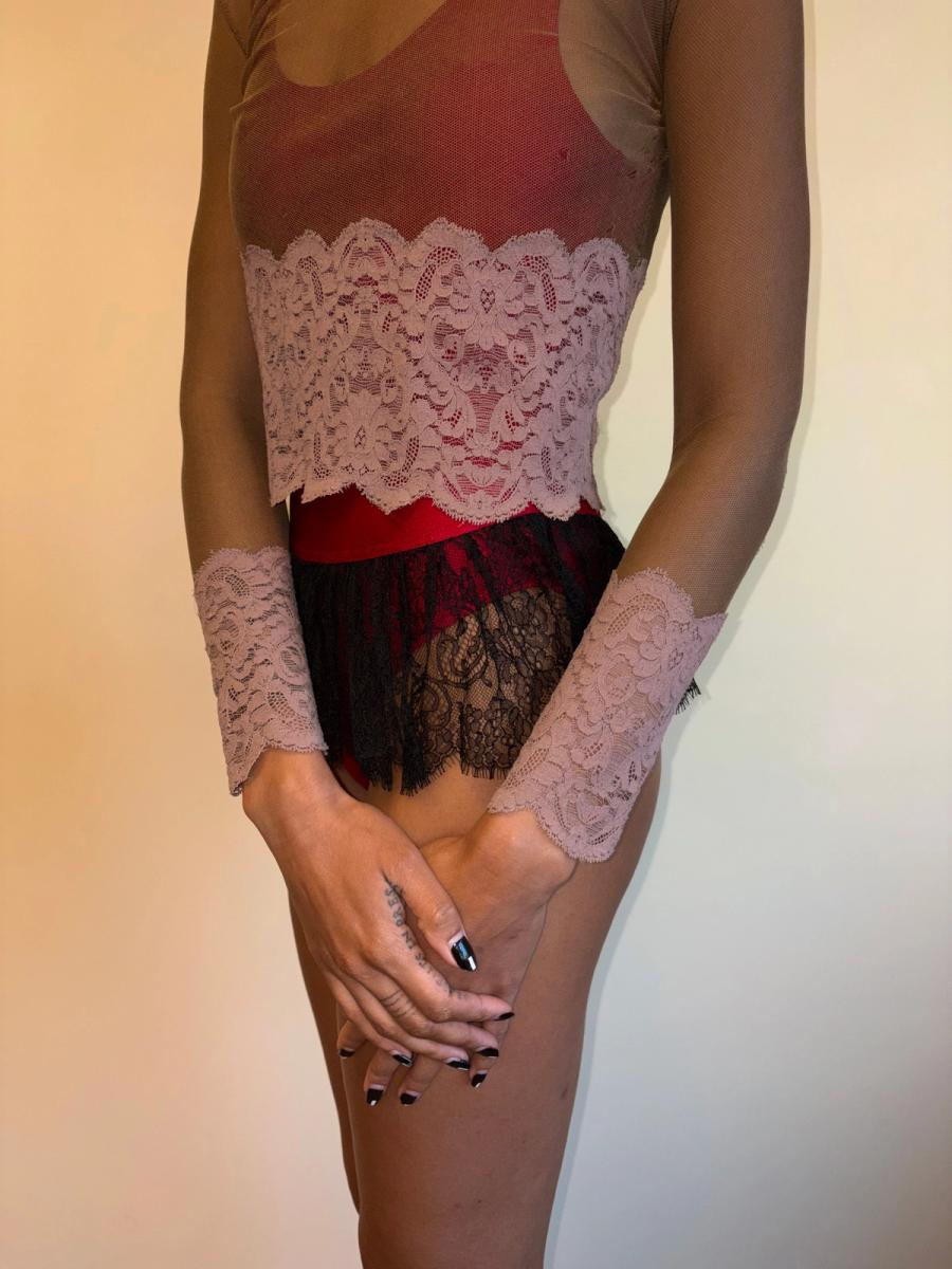 Vintage Jean-Paul Gaultier Mesh and Lace Top product image