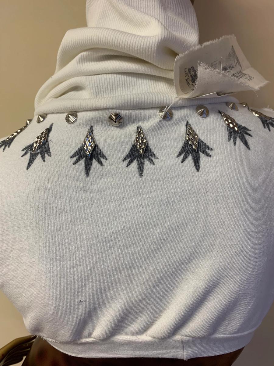 Alpha Male Studded Cowl Neck Sweatshirt Top product image