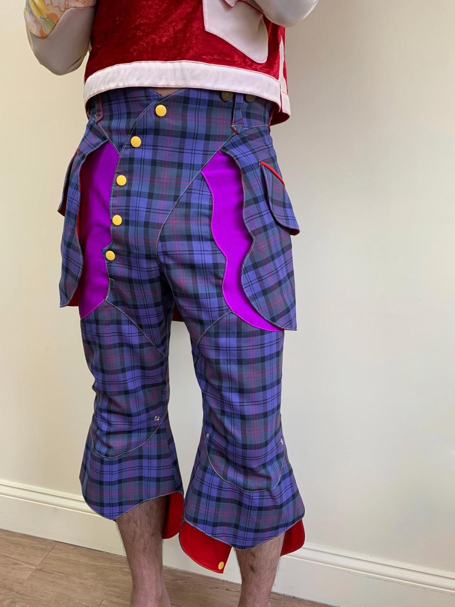 Takuya Angel Wing-like Tartan Pants product image