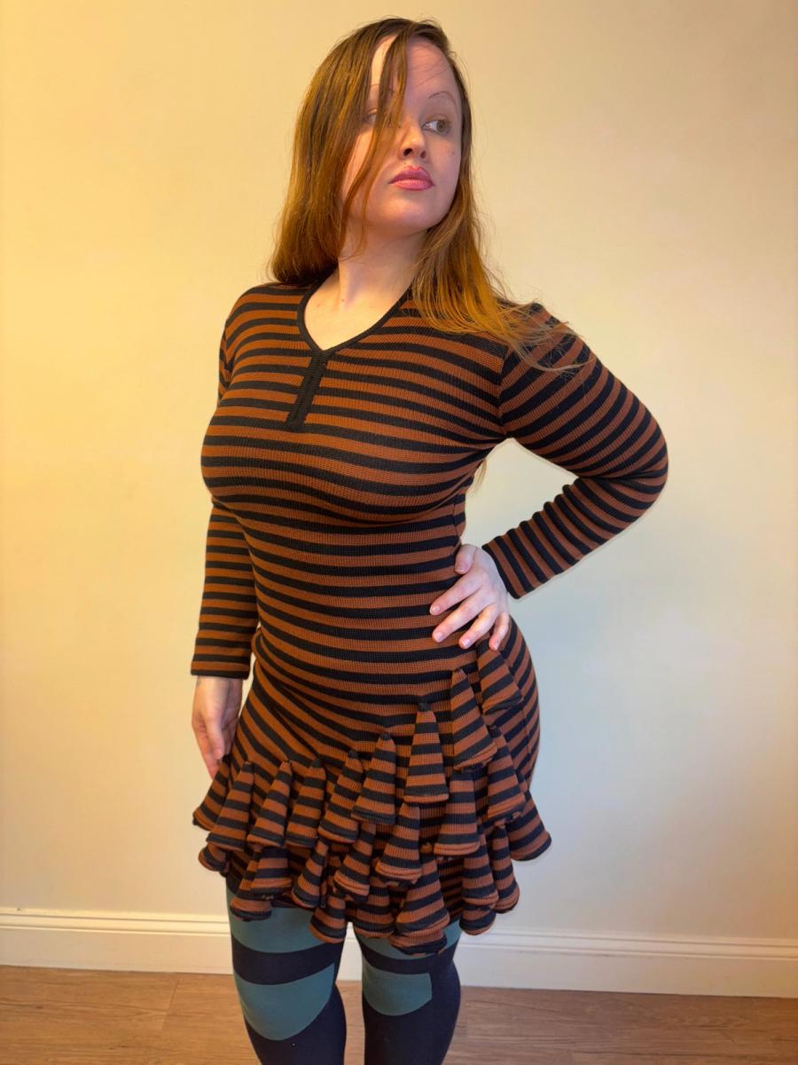 1980s Dorothée Bis Knit Dimensional Dress product image