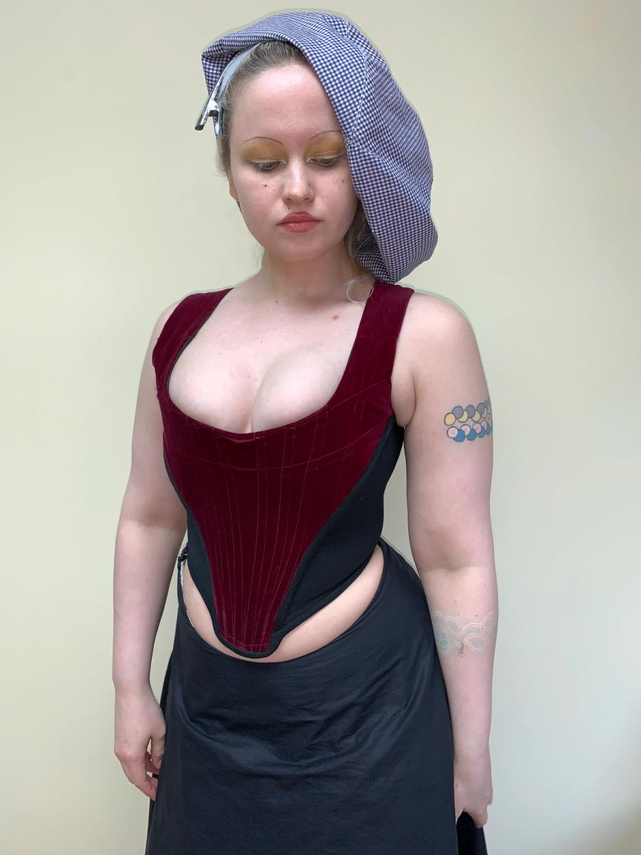 1987 Vivienne Westwood 'Harris Tweed' Collection Velvet Corset product image