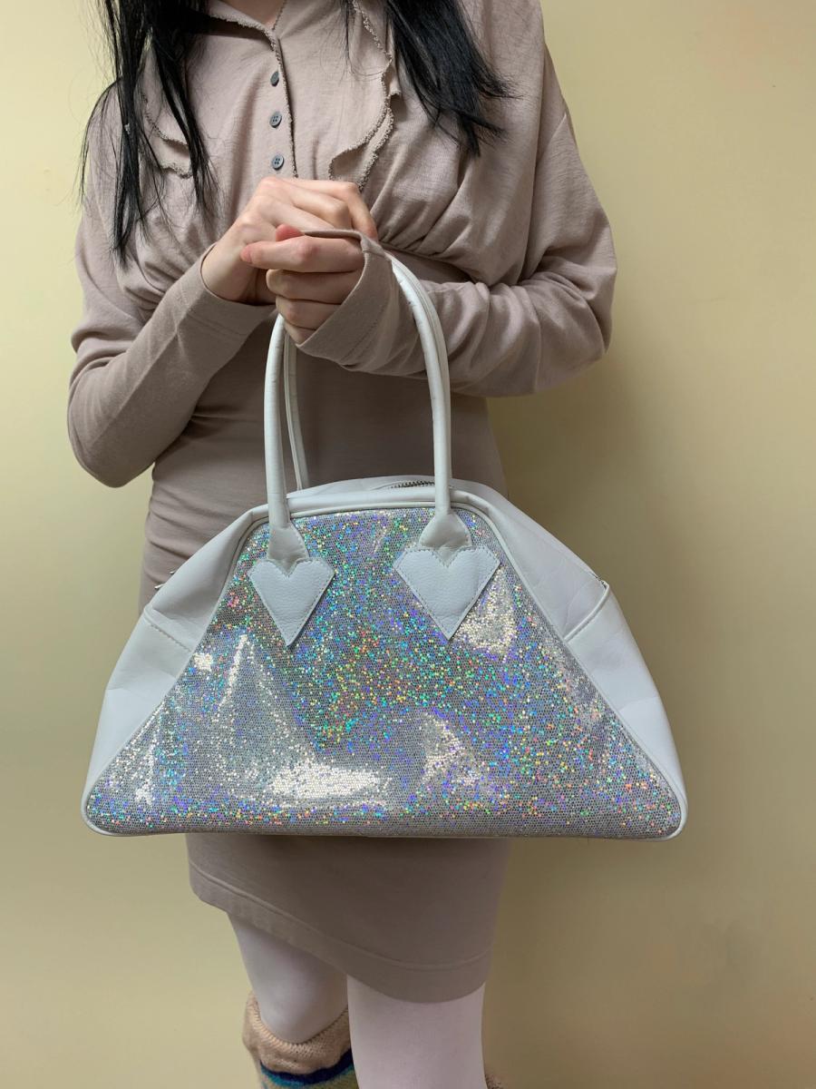 Milk Iridescent Heart Westwood Homage Bag product image