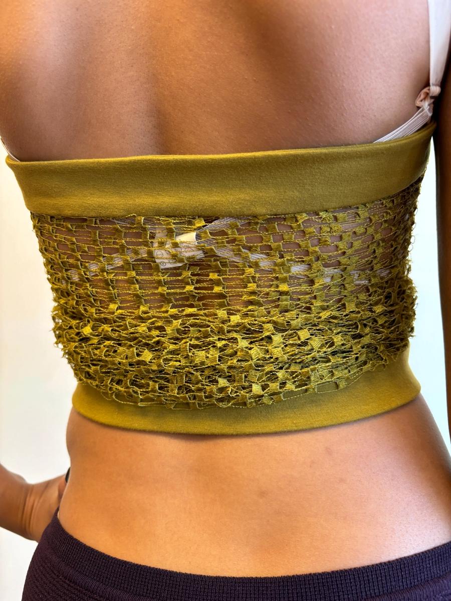 1991 Romeo Gigli Draped Netting Tube Top product image