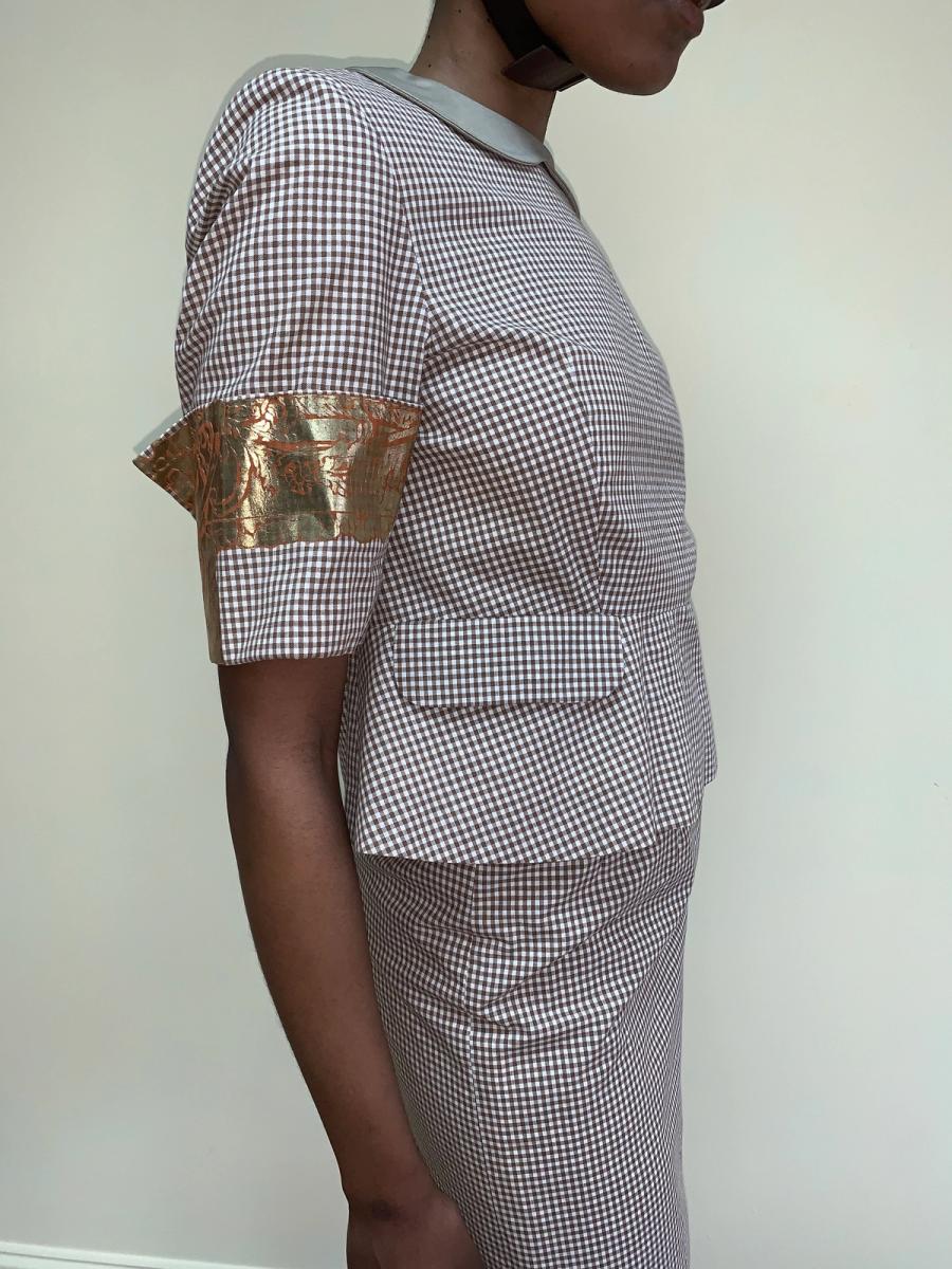 Vivienne Westwood 1989 'Civilizade' Gingham Suit With Gold Frame product image