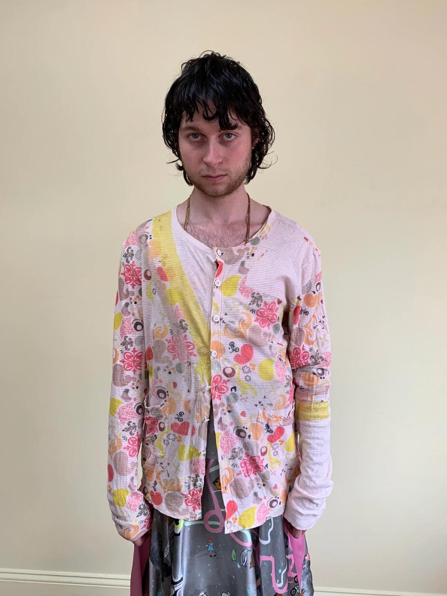 Nozomi Ishiguro Abstract Floral Pink Cardigan product image