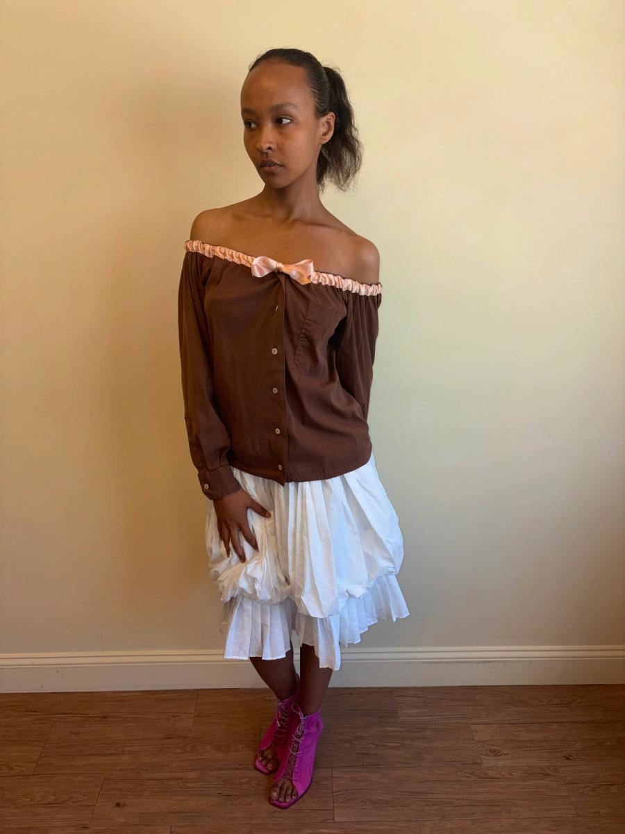 1980s Chantal Thomass Bubble Hobbling Skirt product image