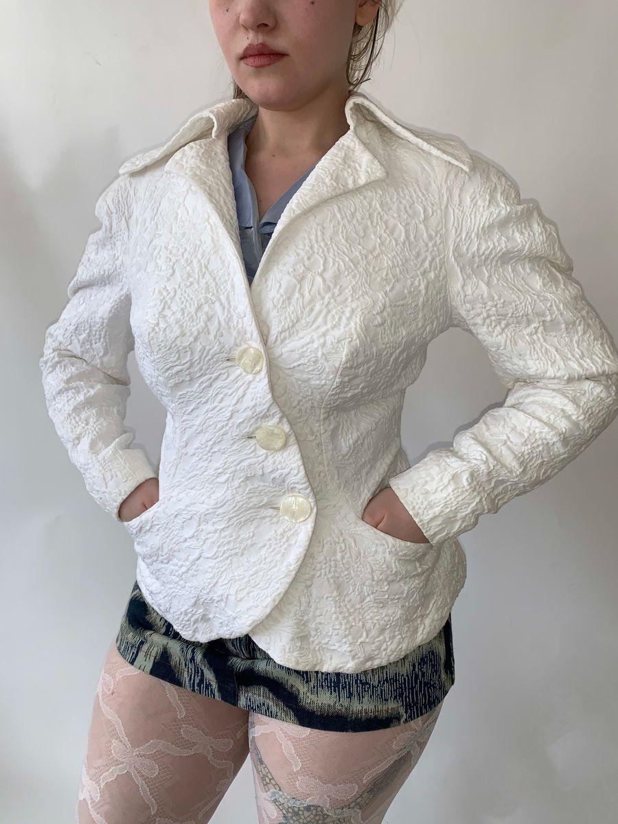 Vivienne Westwood 90s Floral Cotton Jacquard Jacket product image