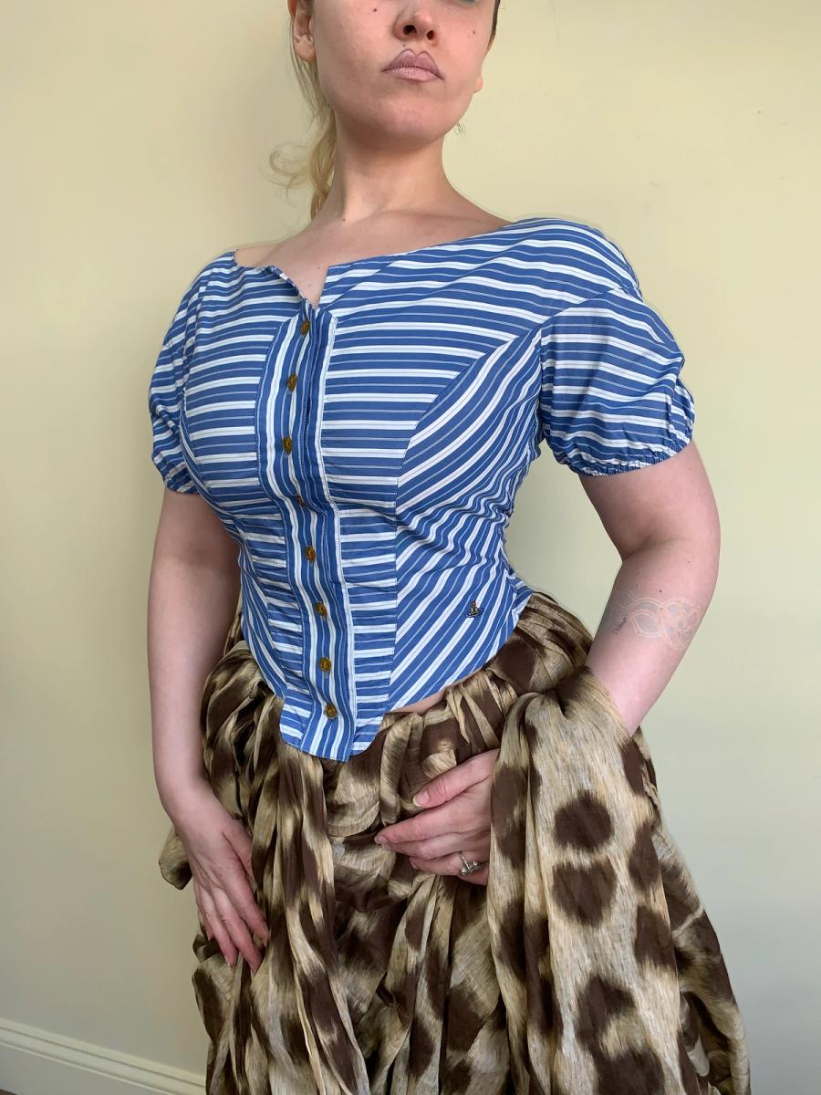 90s Vivienne Westwood Paneled Blouse