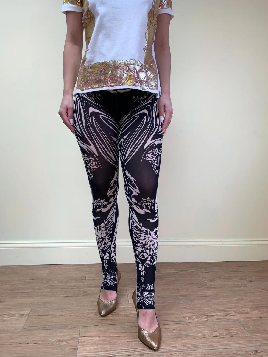 Issey Miyake SS 2004 Tattoo Art Nouveau Leggings product image