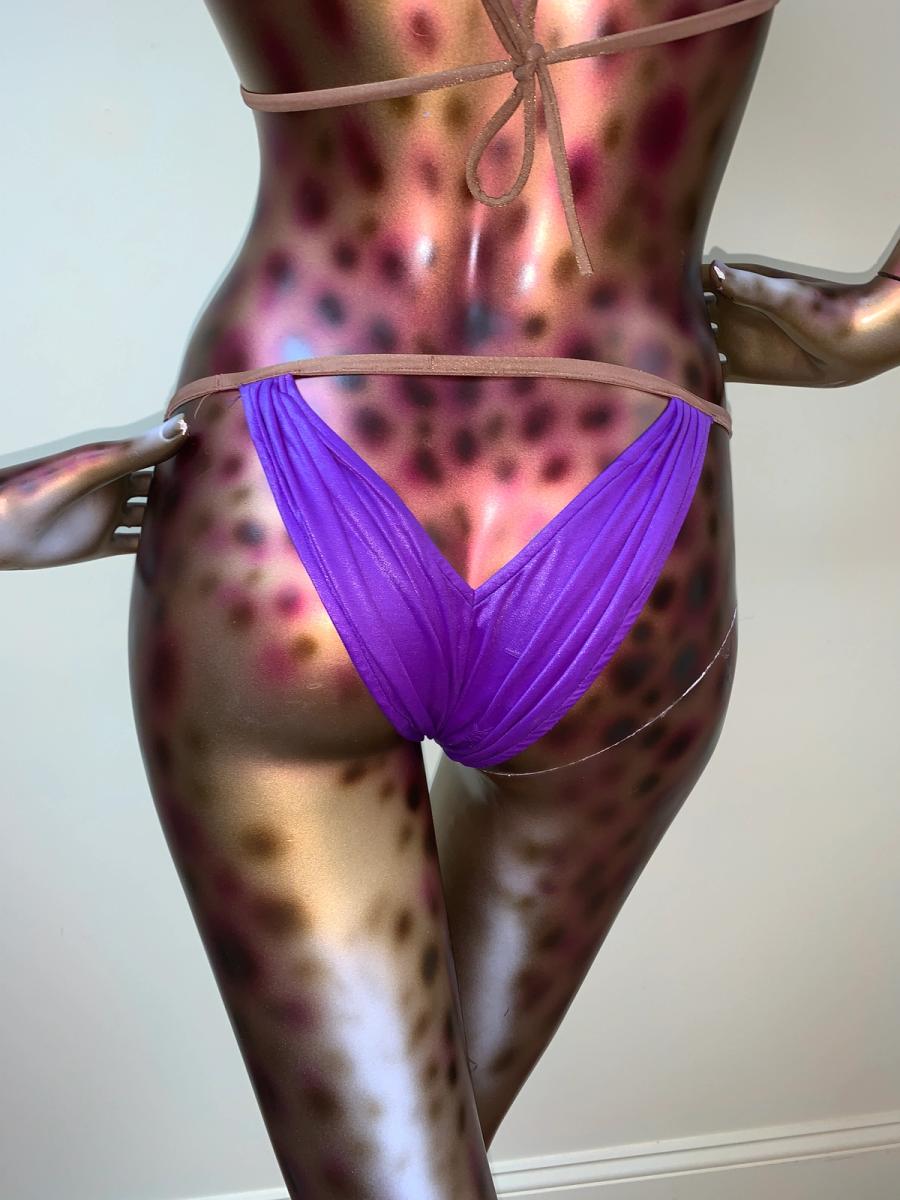 80s OMO Norma Kamali Swimsuit With Butt Cutout product image