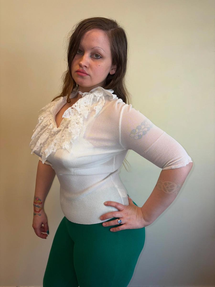 1996 Vivienne Westwood Crochet Sheer Blouse product image