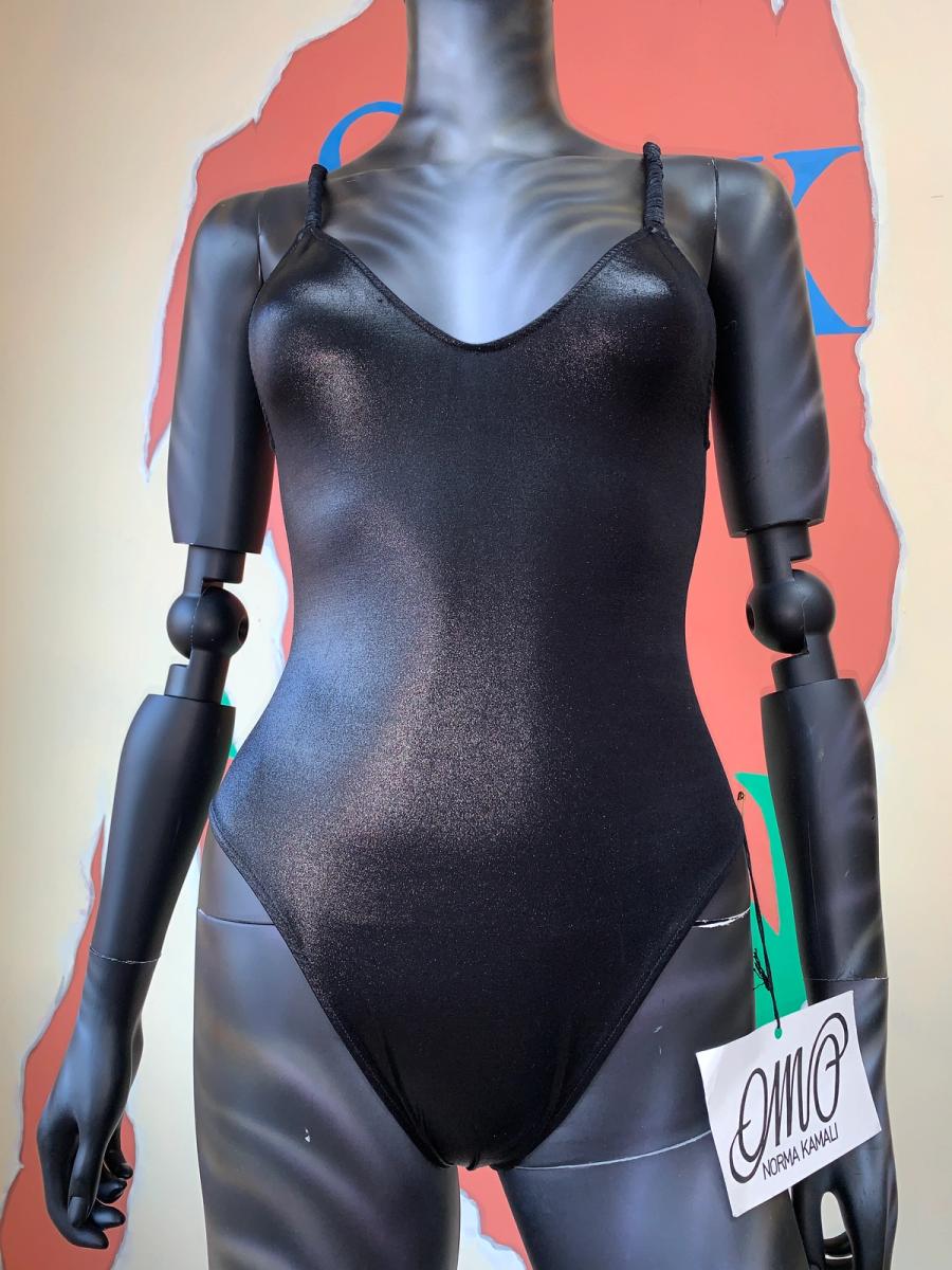 Deadstock OMO Hi-cut Bodysuit with Ruched Straps  product image