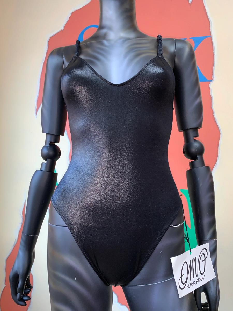 Deadstock OMO Hi-cut Bodysuit with Ruched Straps product image
