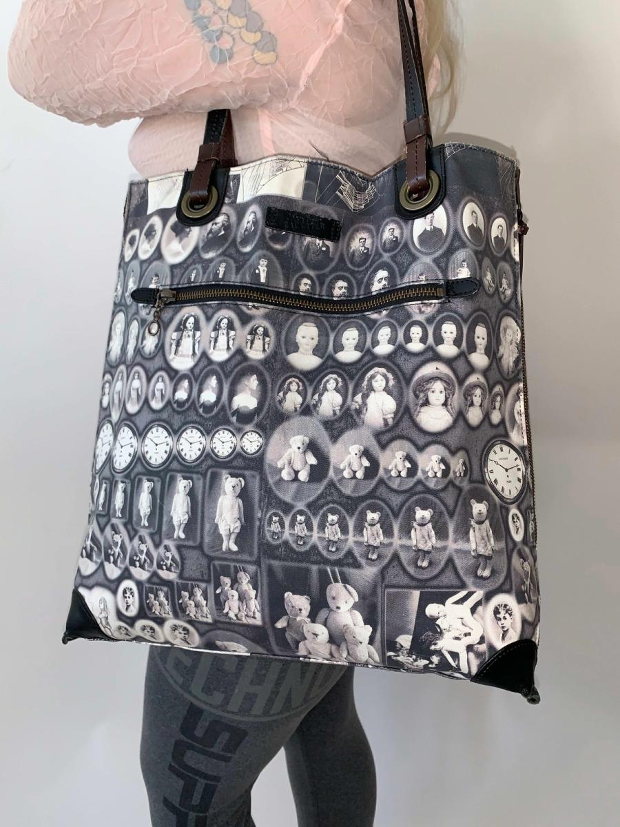 Jean Paul Gaultier 90s Reversible Cameo Teddy Print Tote product image
