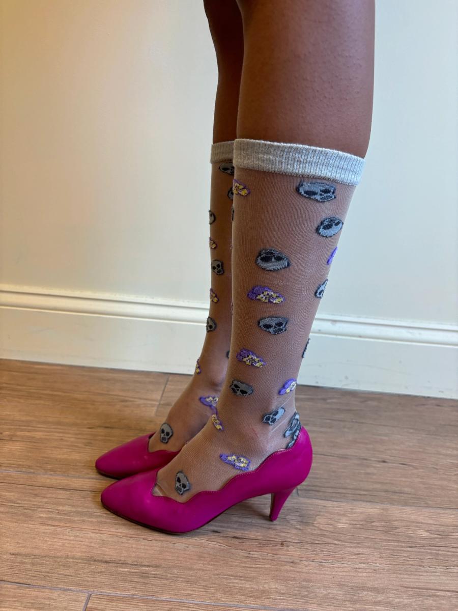 Bernhard Willhelm Skull and Flower Socks product image