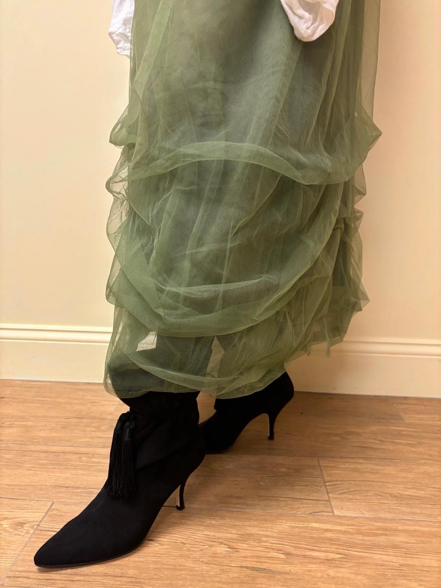 Jane Marple Green Tulle Skirt product image