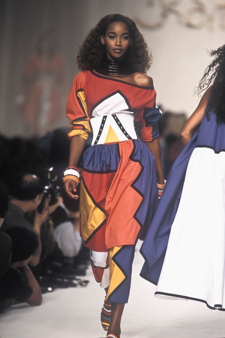 Spring/Summer 1992 Chantal Thomass Color Blocked Skirt Pants product image