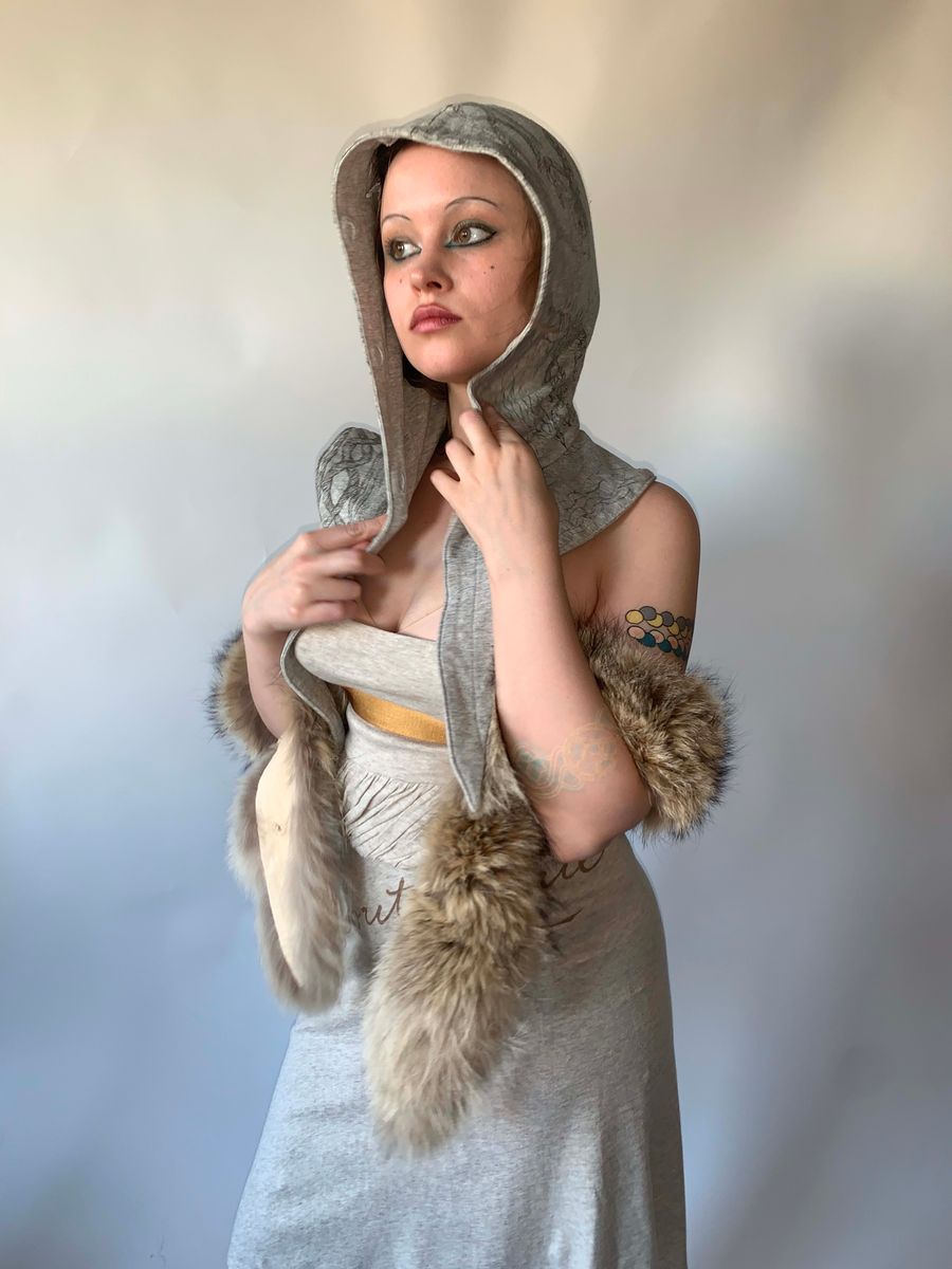 Yeah Right!! Hood with Detachable Fur Trim  product image