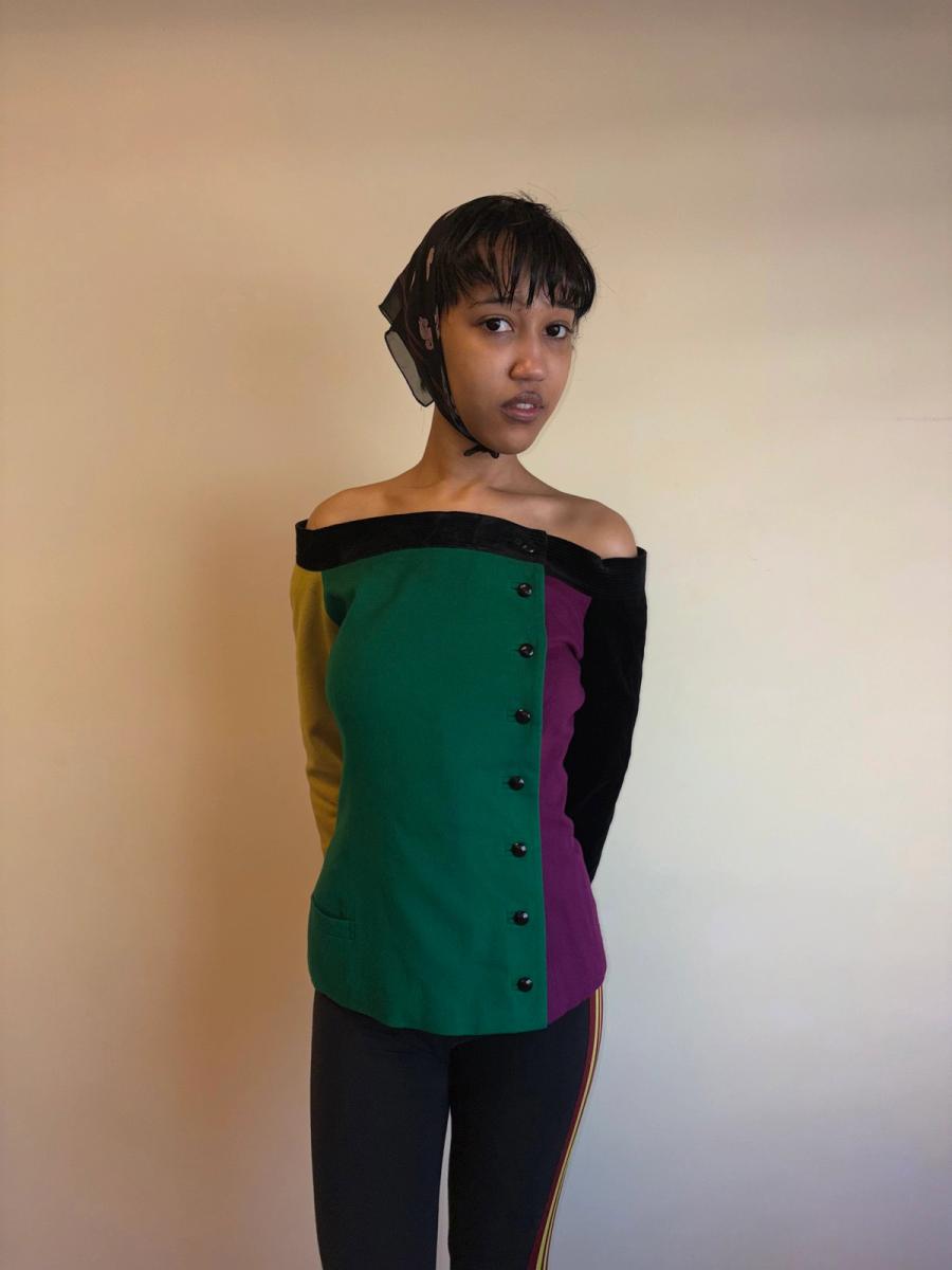 80s Gianni Versace Colorblock Jacket product image