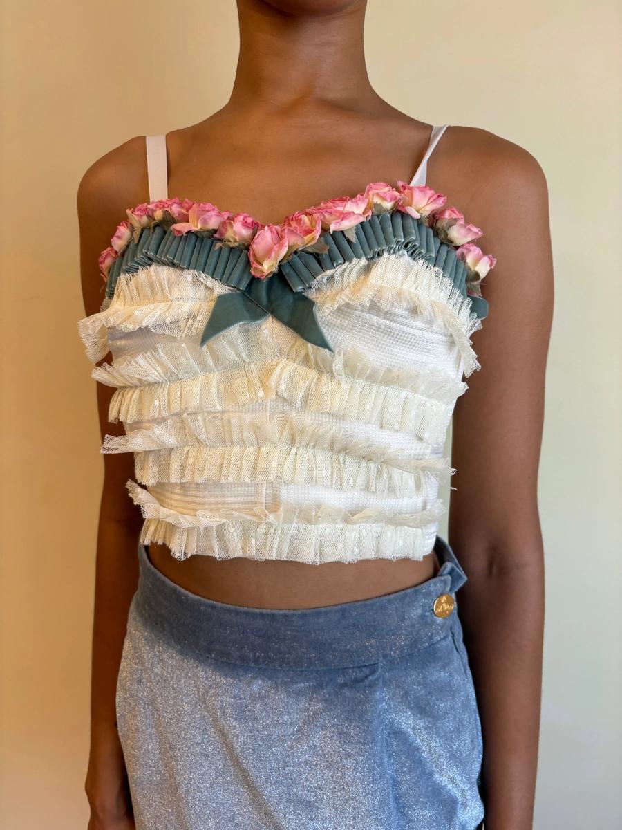 Claudia Matano Floral Bustier 