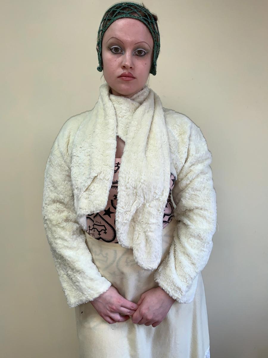 Jane Marple Faux Fur Shrug product image