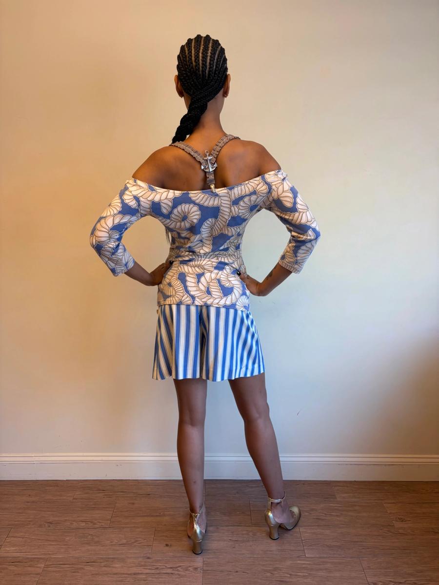 1980s Chantal Thomass Rope & Sailor Suspenders Set  product image