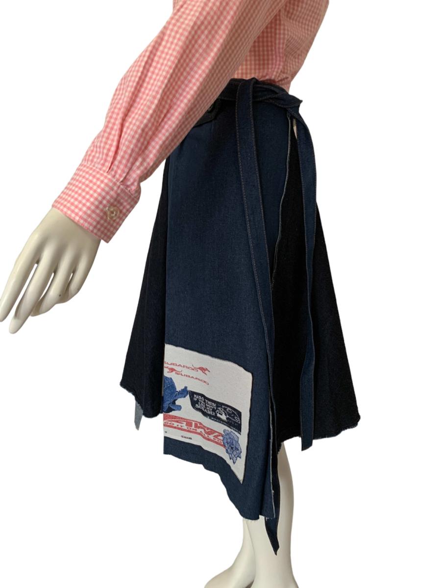 BodySong Denim Patchwork Apron product image